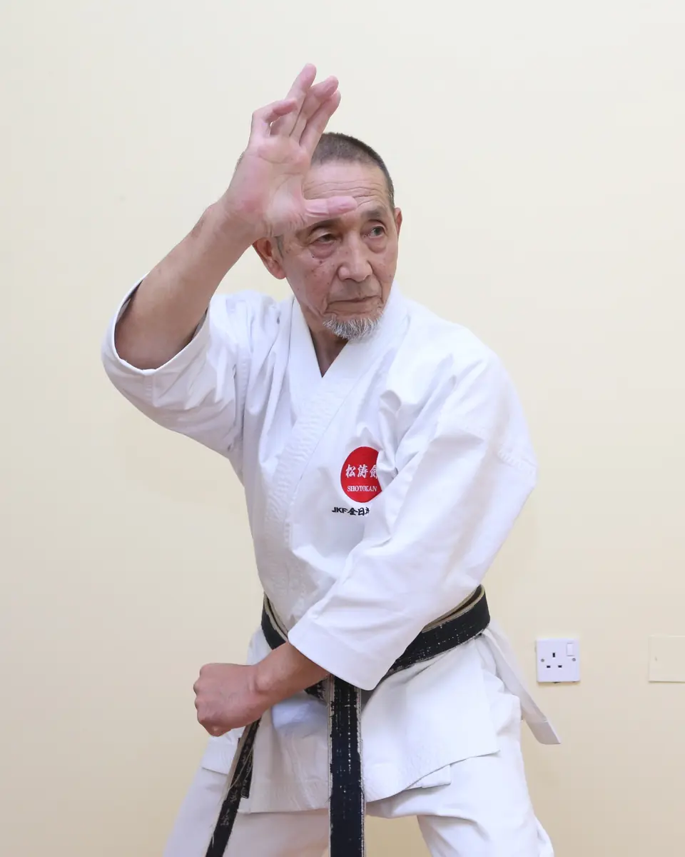 Sensei Najmal Ibrahim performing kata